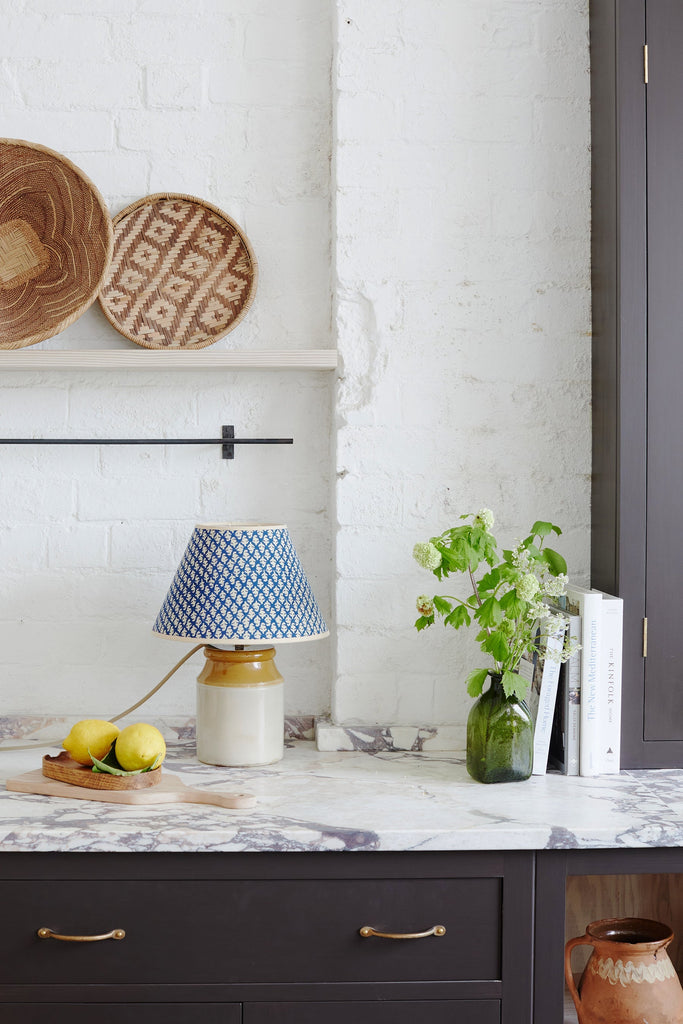 Cotton lampshade | Hook blue Object Story 