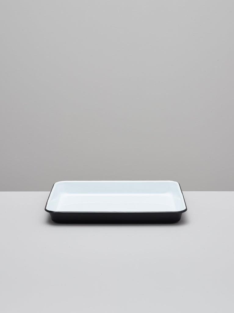 Falcon enamel black durable simple serving roasting tray