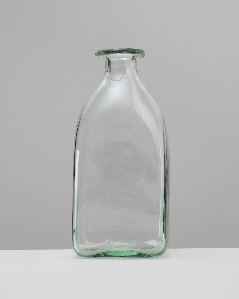 Parisian hand-blown glass square bottle | large La Soufflerie 