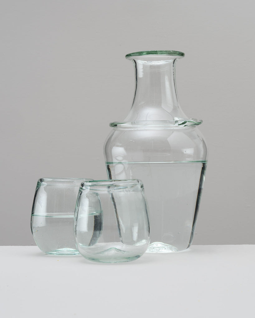 Parisian hand-blown glass jug La Soufflerie 
