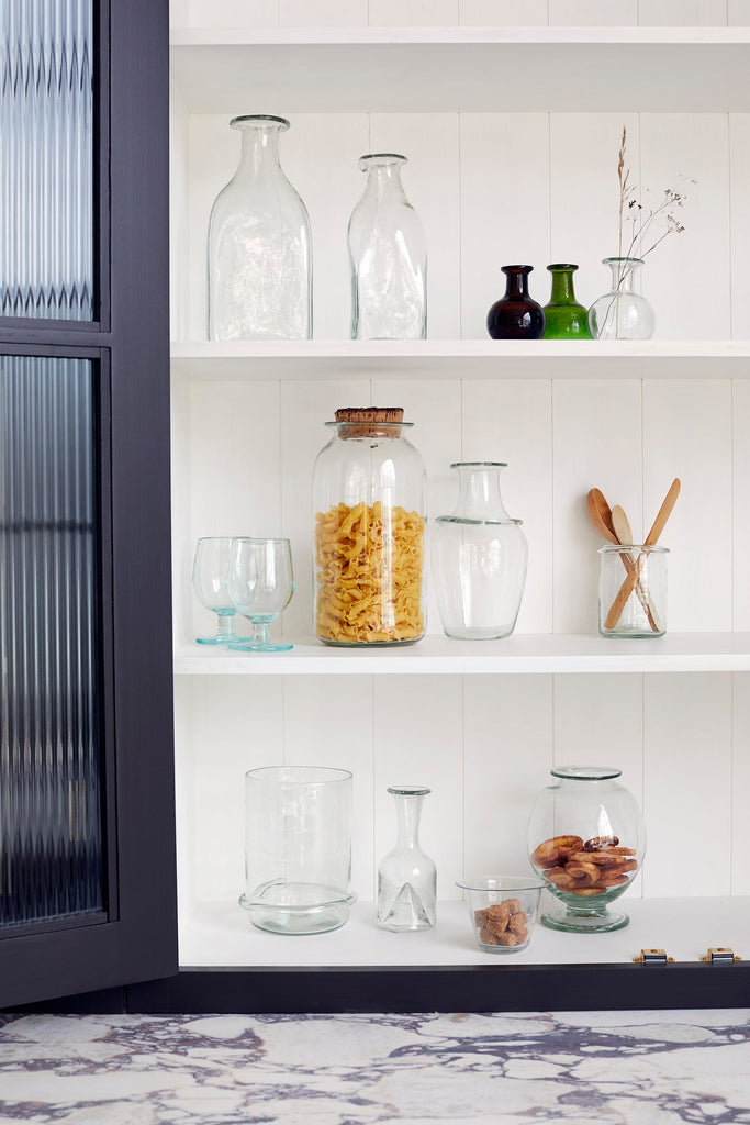 Parisian hand-blown glass jam jar La Soufflerie 