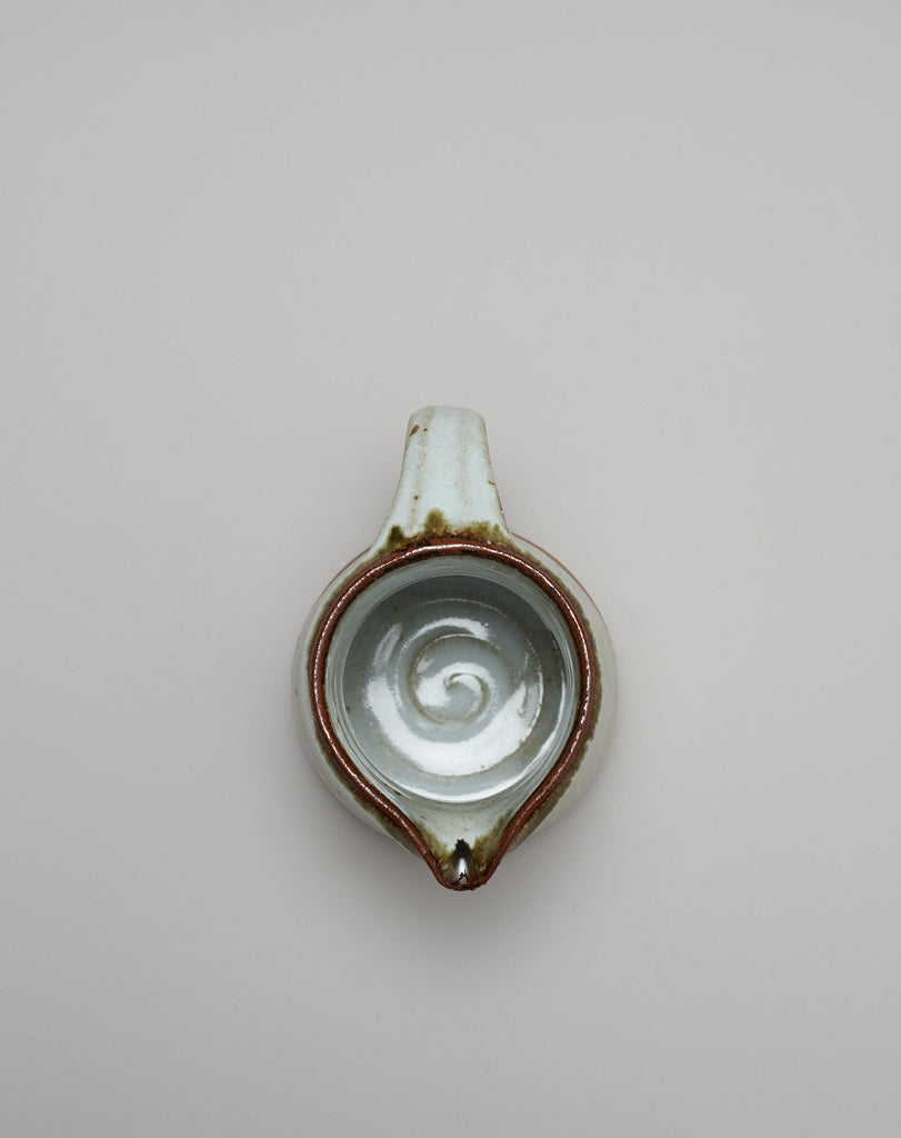 Aerial view of a beautiful Leach Pottery small jug