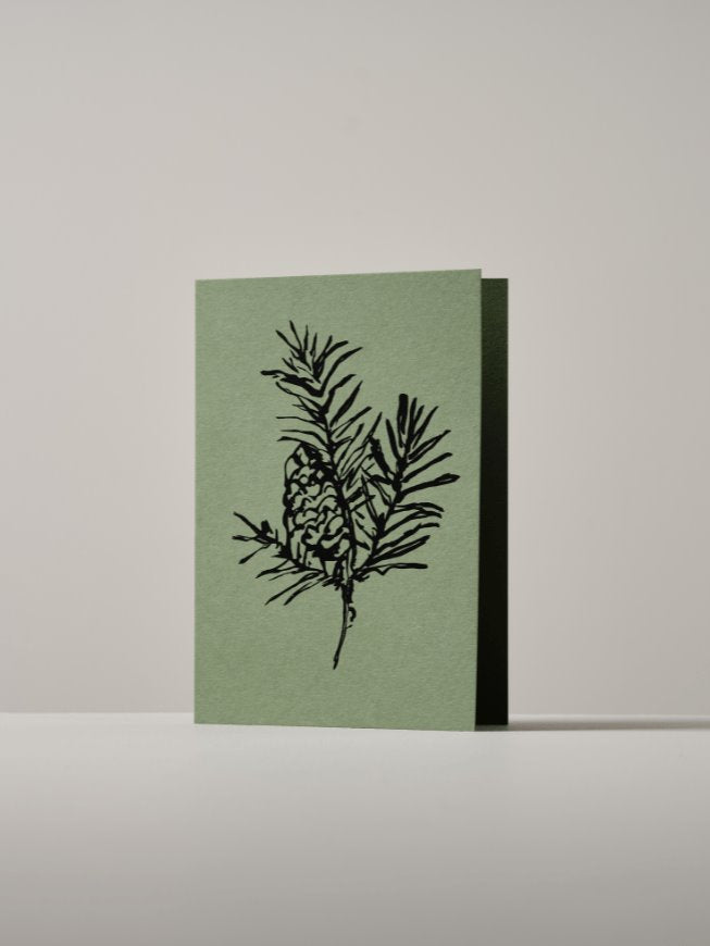 Greetings card | botanical Atelier Auge Balsam fir | green 