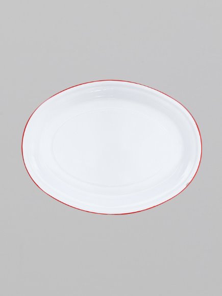 Splatter enamelware | large oval platter Crow Canyon 