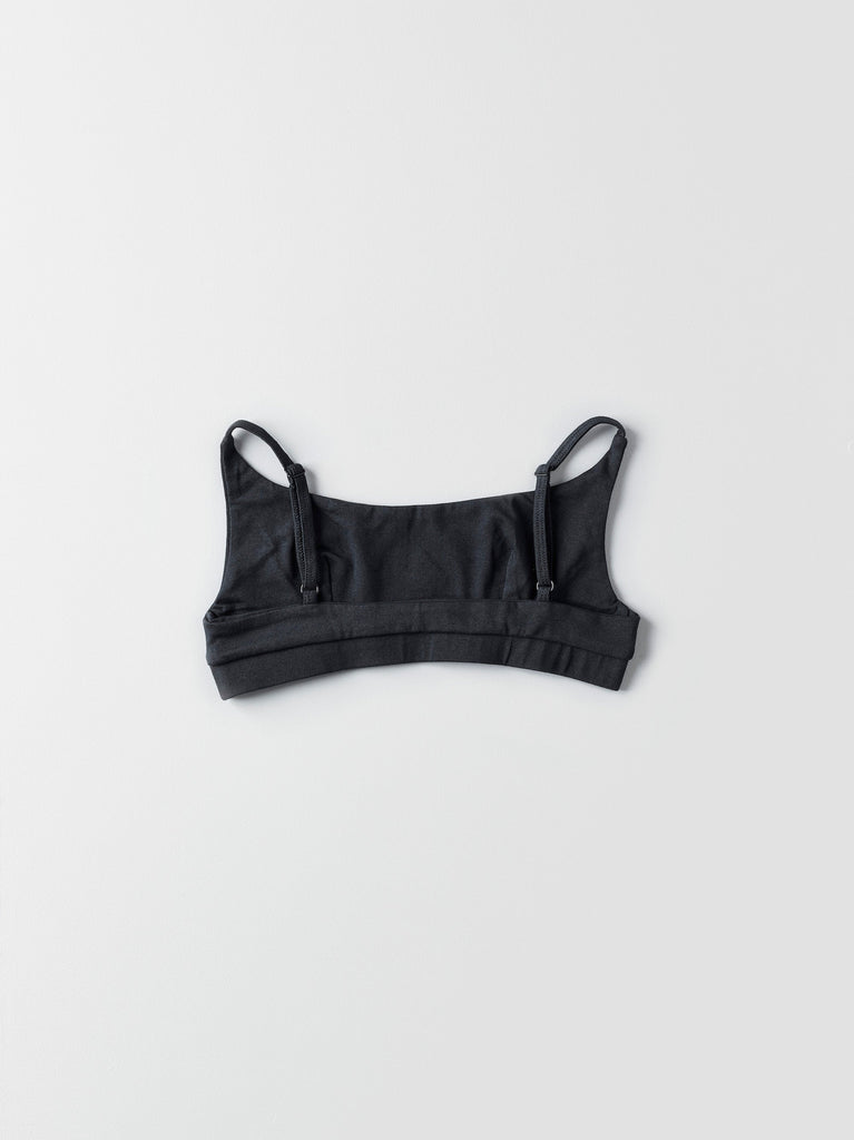 Organic cotton crop top | charcoal Pico 