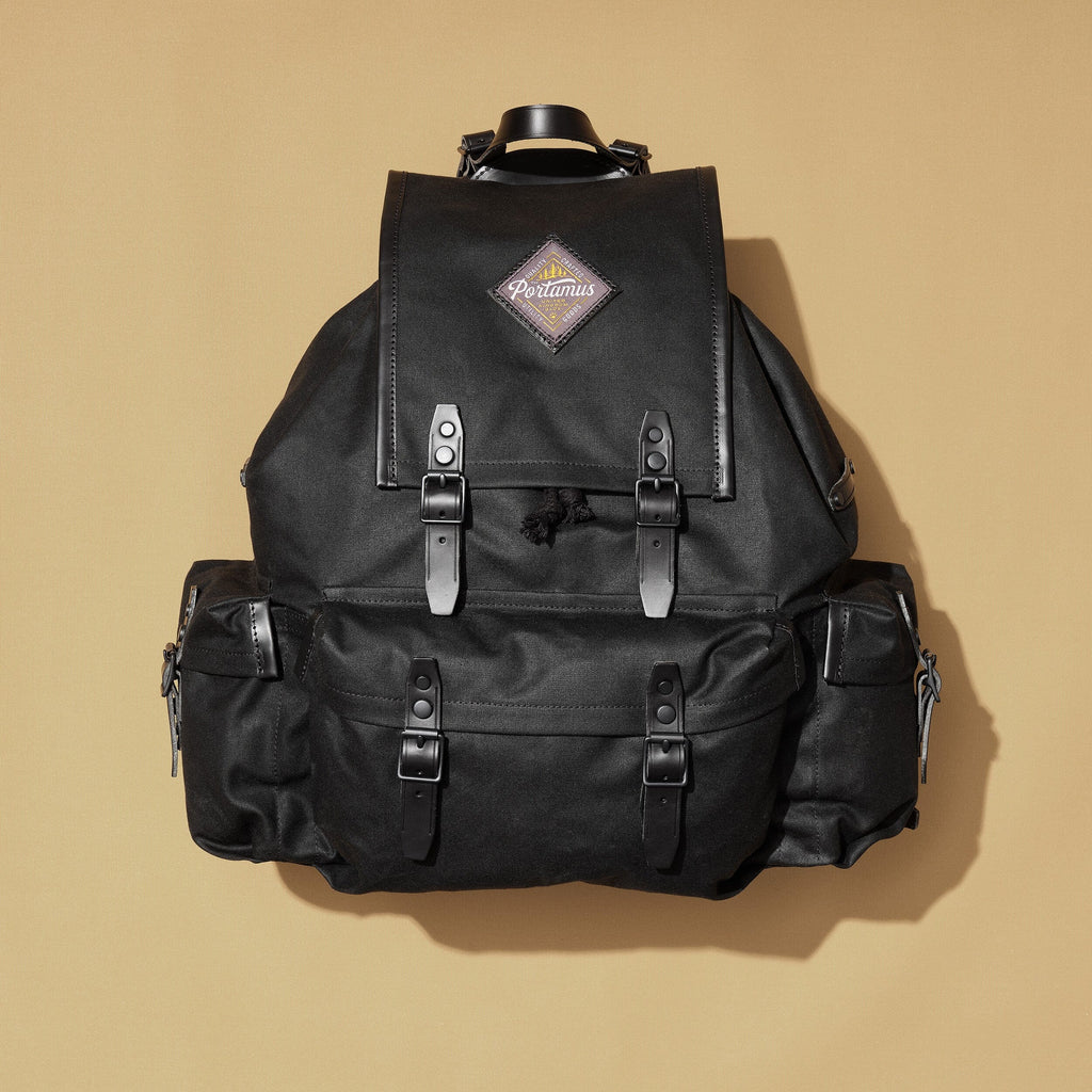 British made 'Rockness' backpack | MADE TO ORDER Portamus Black 