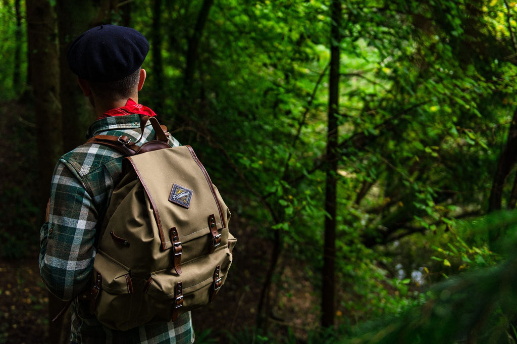 British made 'Rockness' backpack | taupe Portamus 