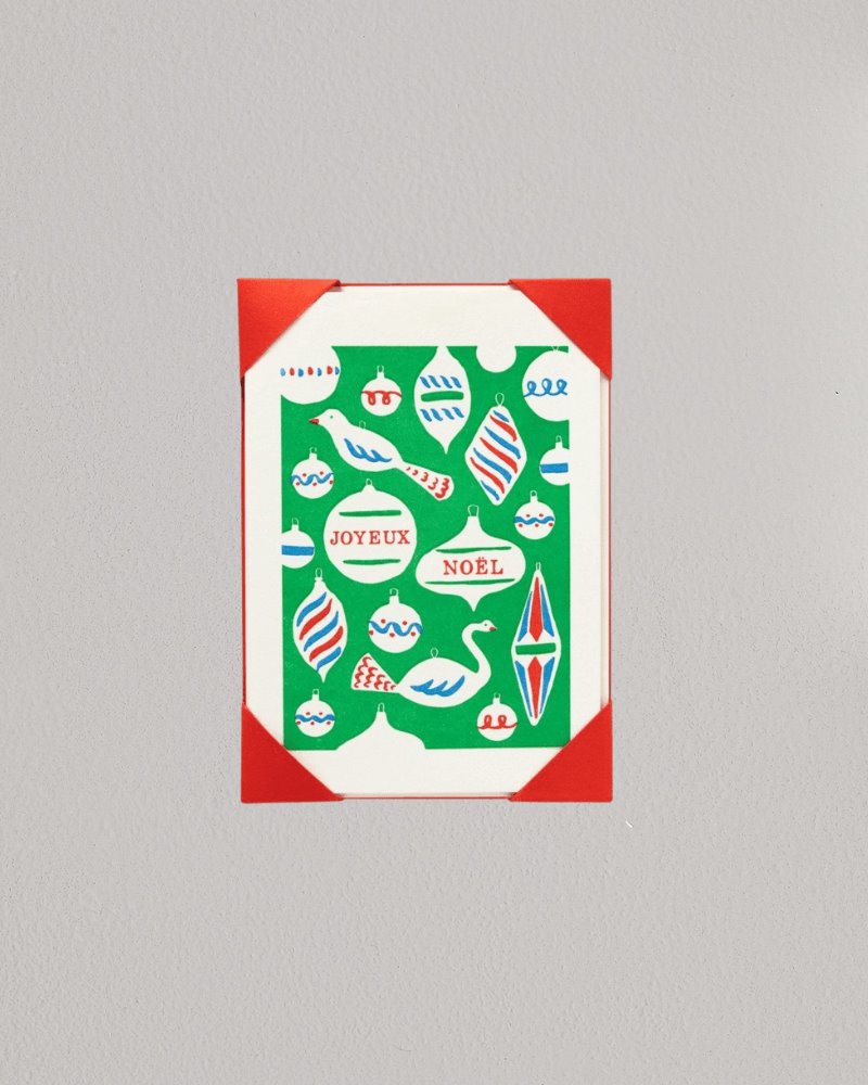 Letterpress Christmas cards | pack of 5 Archivist 