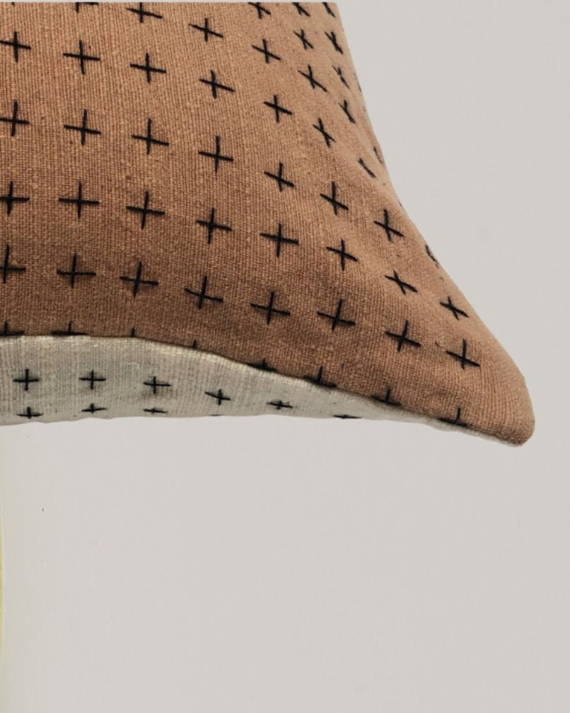 Hand-stitched cushion | Himalayan & white Home & Garden . 