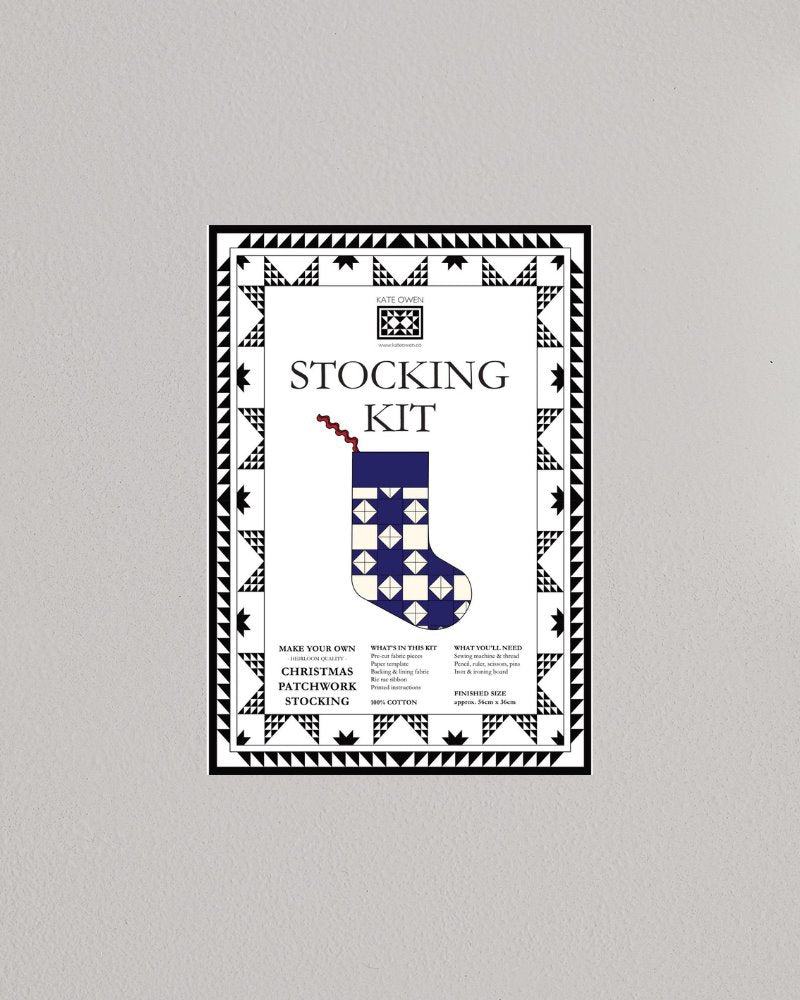 PRE-ORDER | Christmas patchwork stocking kit | astrid Kate Owen 