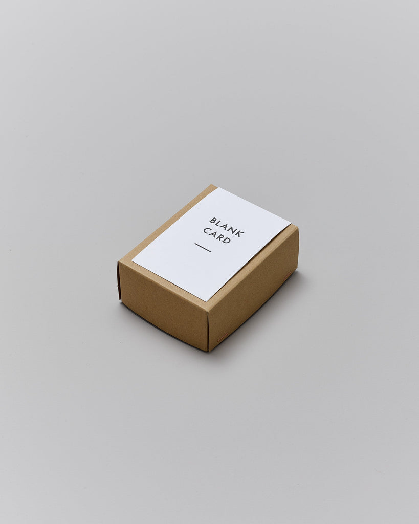 A boxed set of six letterpress blank greetings cards