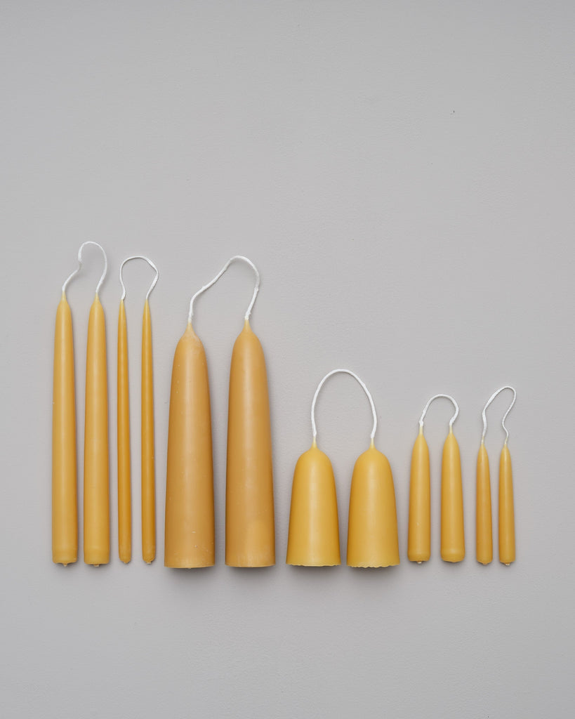Stubby beeswax candles Moorlands 