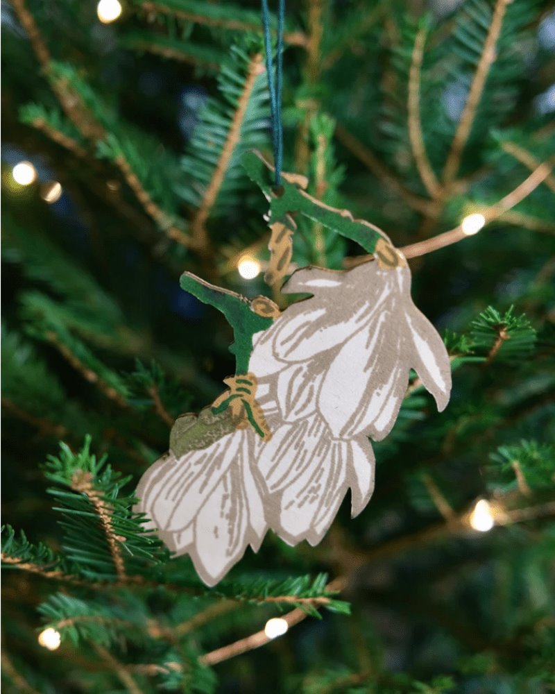 Christmas wooden decorations | winter foliage East End Press 