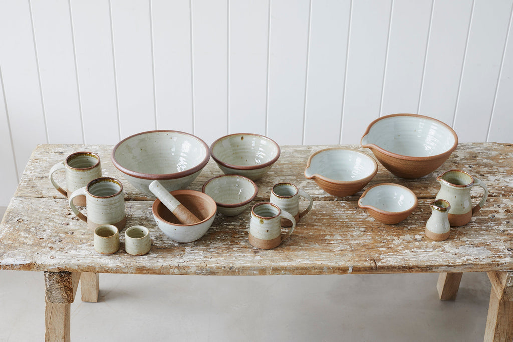 Hand-thrown jug | dolomite Leach Pottery 