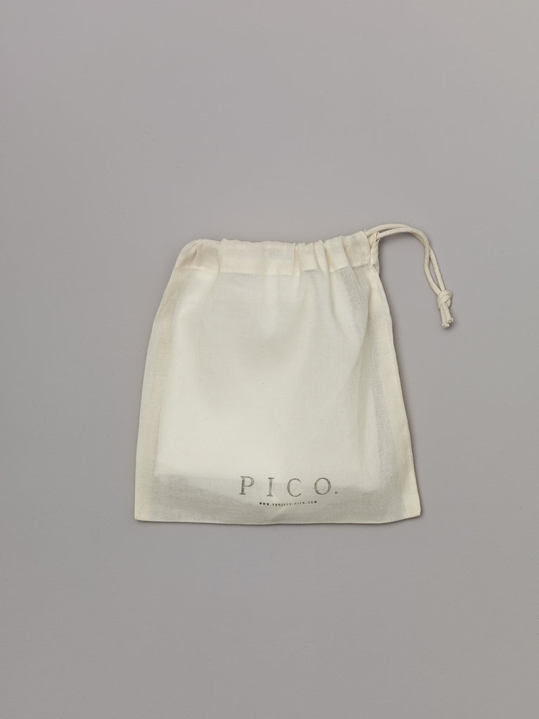 Natural drawstring bag for super soft organic cotton knickers 