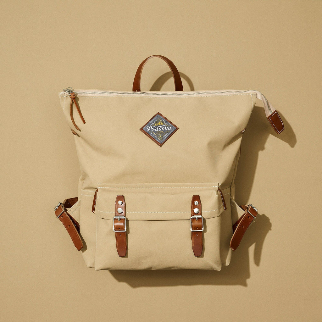British made 'Shortwood' backpack | MADE TO ORDER Portamus Taupe 