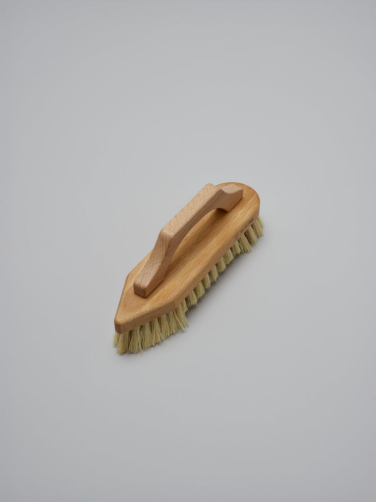 Beautiful handmade wooden scrubbing floor brush