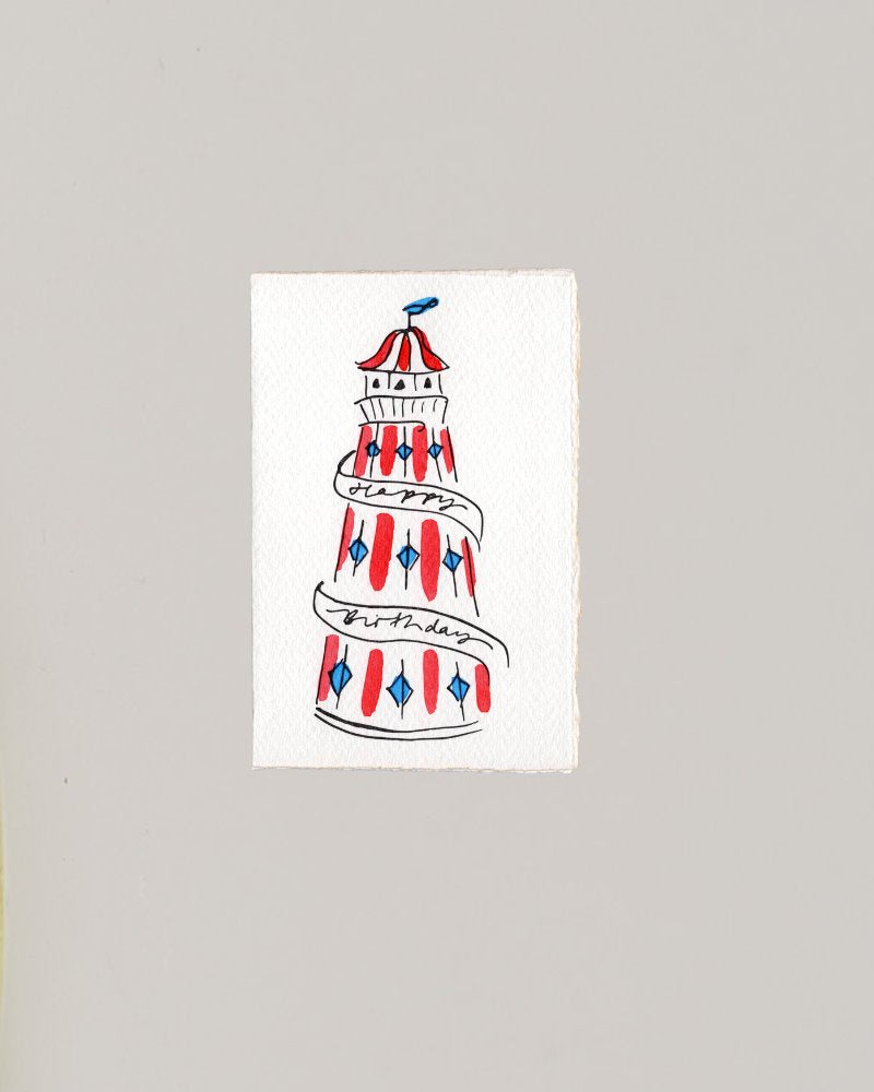 Hand-painted birthday card | Helter skelter Gift Cards Scribble & Daub 
