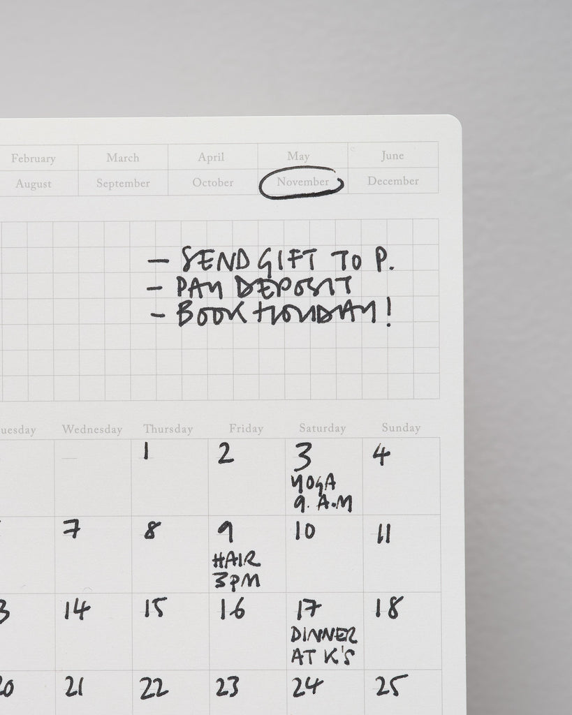 Removable monthly calendar Stalogy 