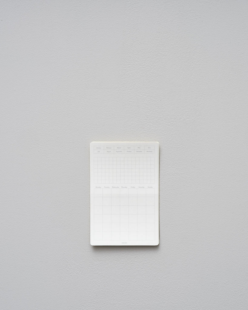 Removable monthly calendar Stalogy small white 